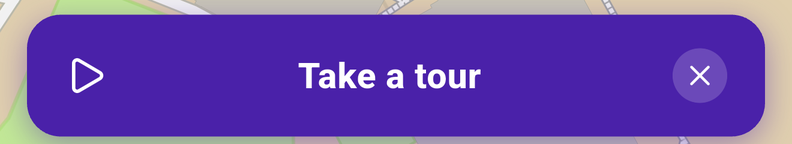 The Take a tour bar